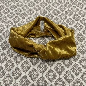 Jennafer Grace Mustard Velvet Twist Headband